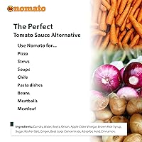 Vista 4 de Nomato - Paquete de 2 de Salsa de Ketchup Original Sin Tomate (13 oz) - Sin Tomate, Sin Gluten, Sin Nueces y Sin Lácteos (Ketchup, Paquete de 2)
