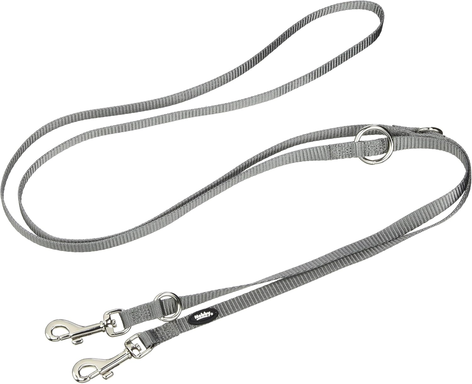 Nobby Classic Dog Leash, 200 cm/25 mm, Mouse Gray