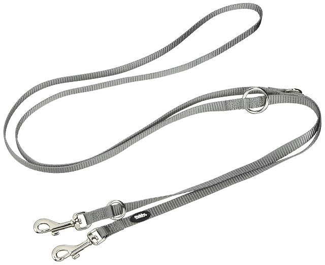 Nobby Correa clásica para Perro, 200 cm/10 mm, Gris ratón