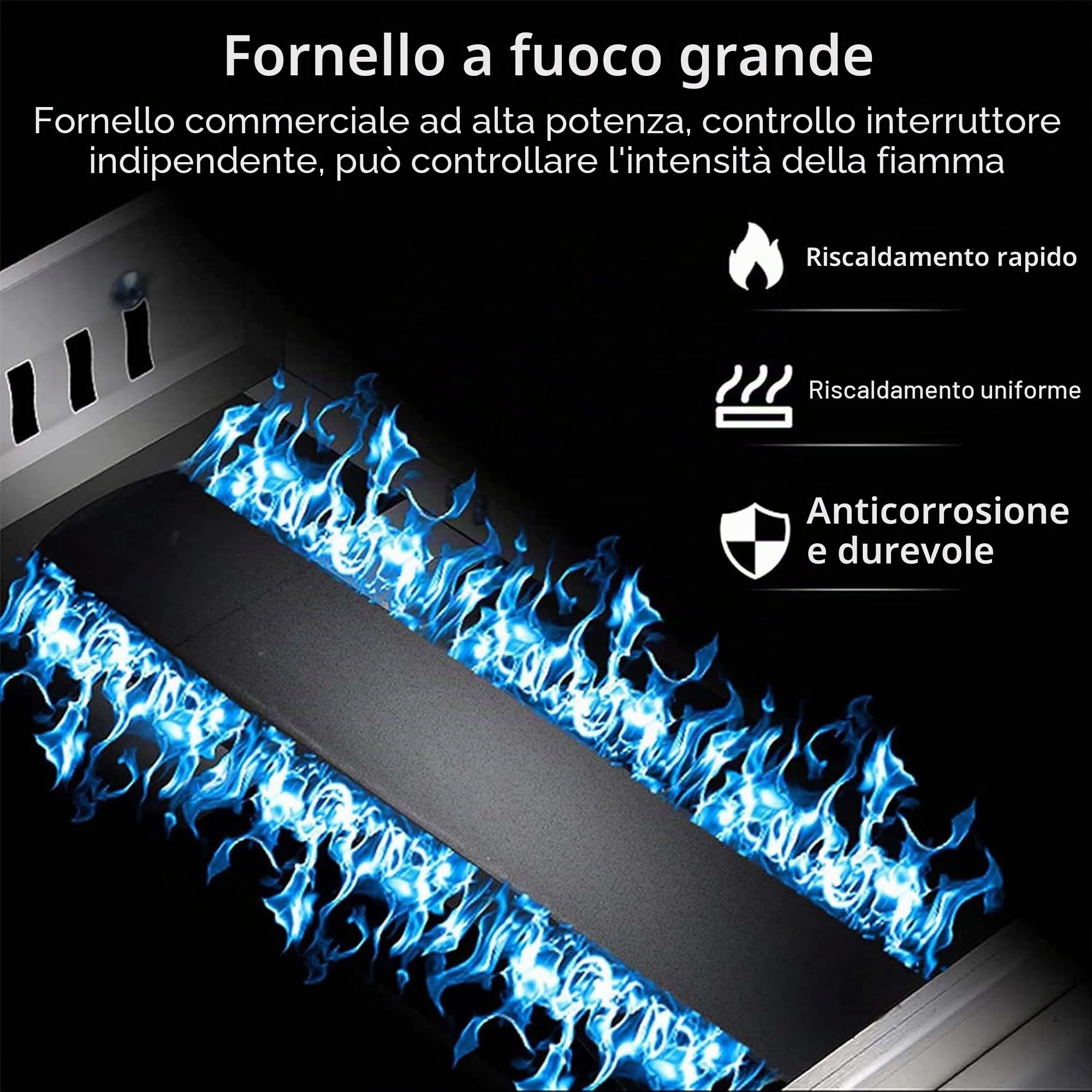 Friggitrice a Gas Professionale, Friggitrice a Gas 10L/20L/30L, Friggitrice per Patatine di Pollo in Acciaio Inossidabile per Ristorante Commerciale Cucina Domestica,Doublecylinder10L+10L