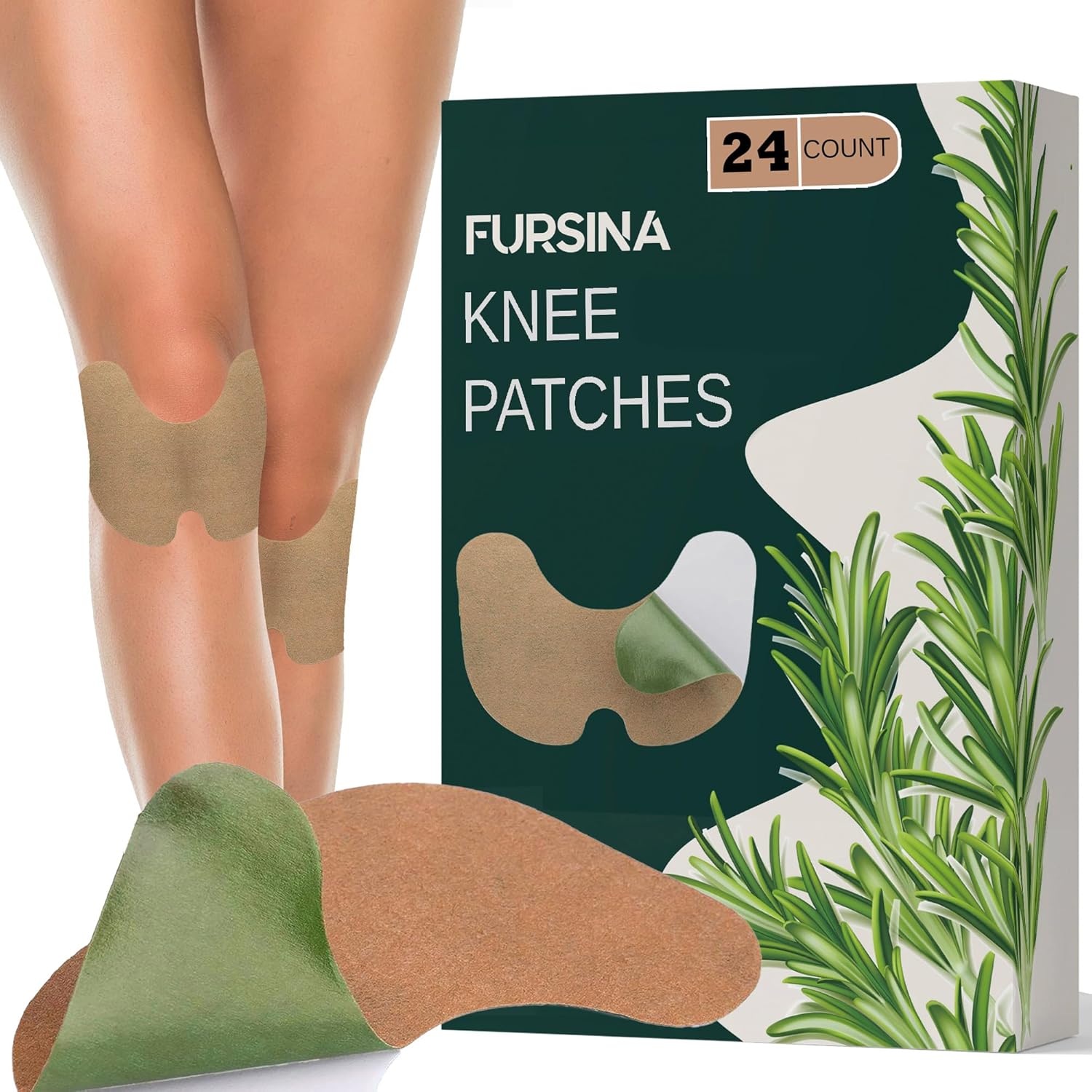 Knee Patches, Heat Patches for Bone on Bone, Wormwood Extract Knee, Back, Neck, Shoulder – Extra Strength Muscle Joint Product with Herbal Ingredients, Warming Herbal Plaster (24 Count) Knee Patches, Heat Patches for Bone on Bone, Wormwood Extract Knee, Back, Neck, Shoulder – Extra Strength Muscle Joint Product with Herbal Ingredients, Warming Herbal Plaster (24 Count)