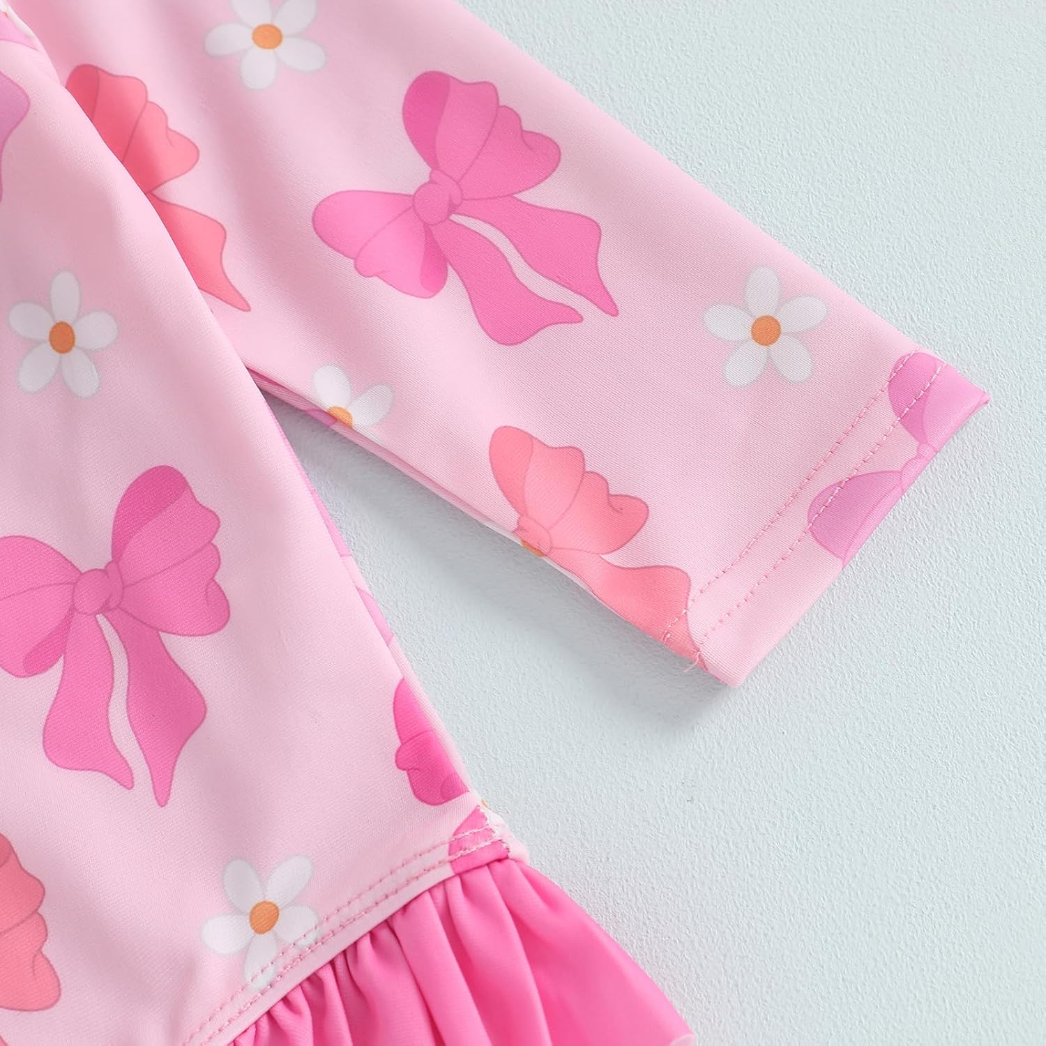 Baby Girl Swimsuit Baby Girls Long Sleeve One Piece Swimsuit Romper Infant Bathing Suit Baby Girl Beach Rash Guard - Image 4