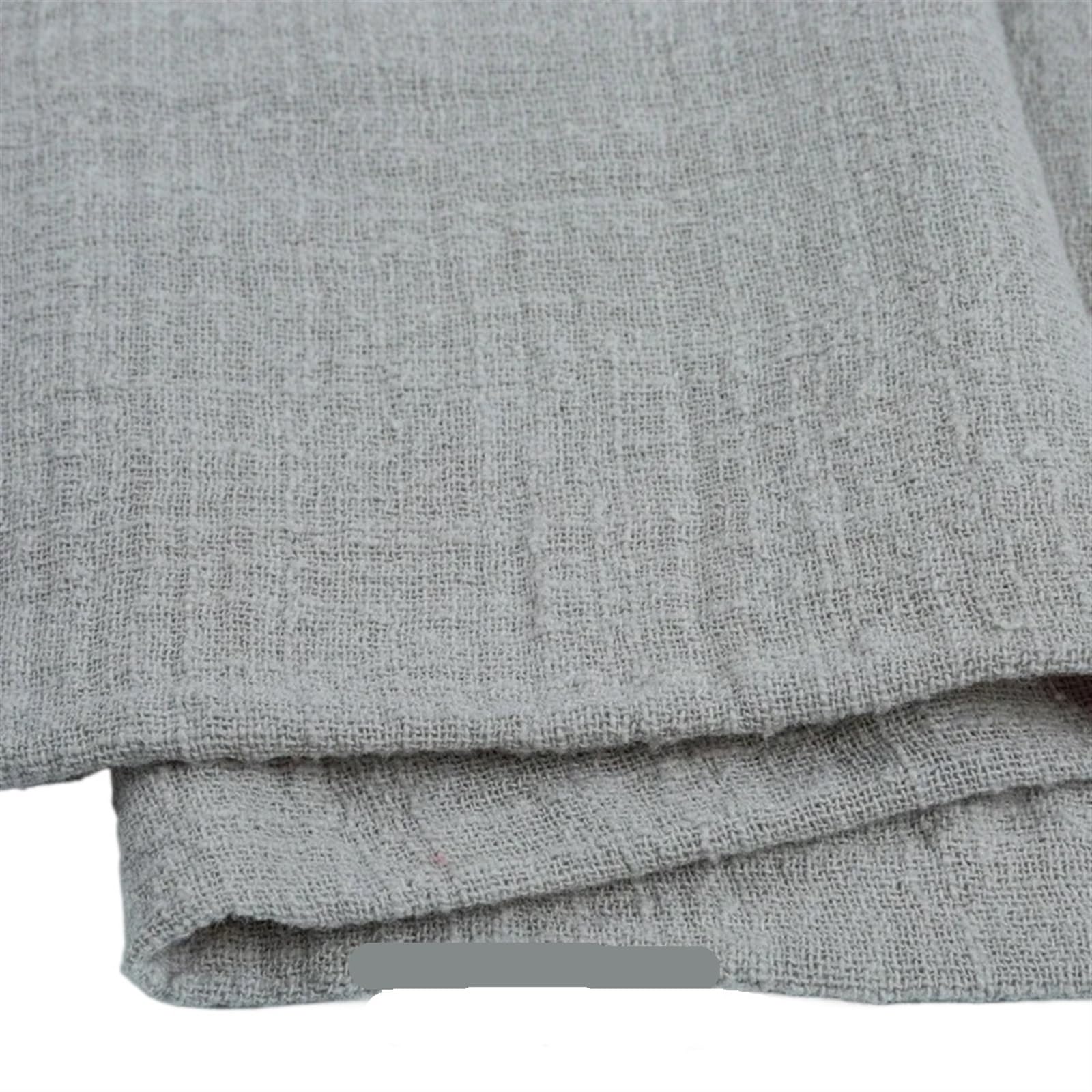 serviettes napkins 50PCS Terracotta Sewing Cloth Napkins 30x30cm Cotton Fabric Serviette Gauze Table Towels Wedding Decoration for dining wedding party everyday home(50pcs gray)