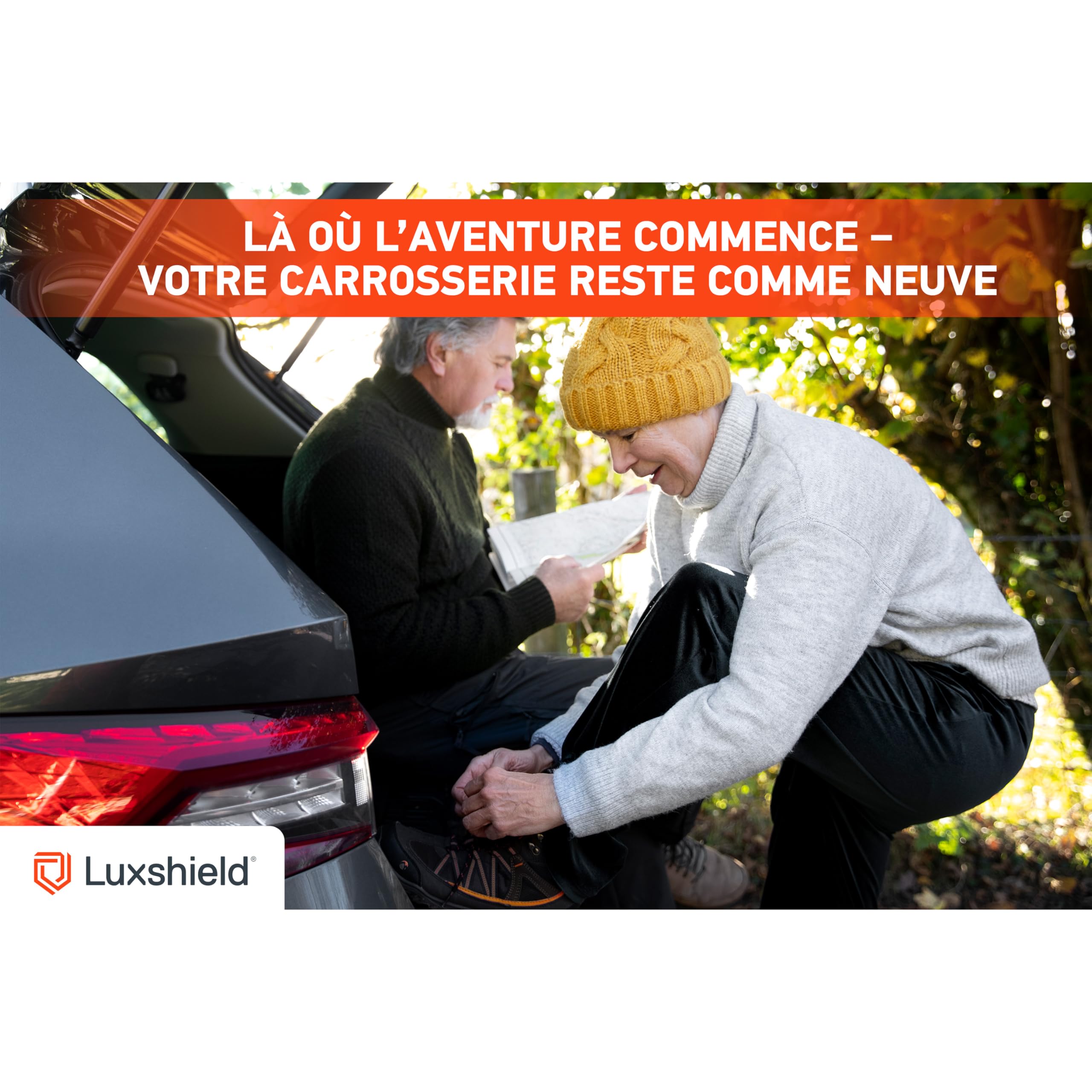 Luxshield Film Protection Seuil de Coffre Voiture pour Renault Clio 6 (VI) I 2026-2026 Pare Choc Arriere - Transparent