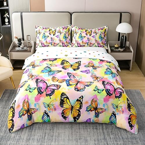 Miniatura 8 de Funda de edredón 100% algodón con diseño floral de margaritas, funda de edredón de flores hippie tamaño individual para decoración de dormitorio de