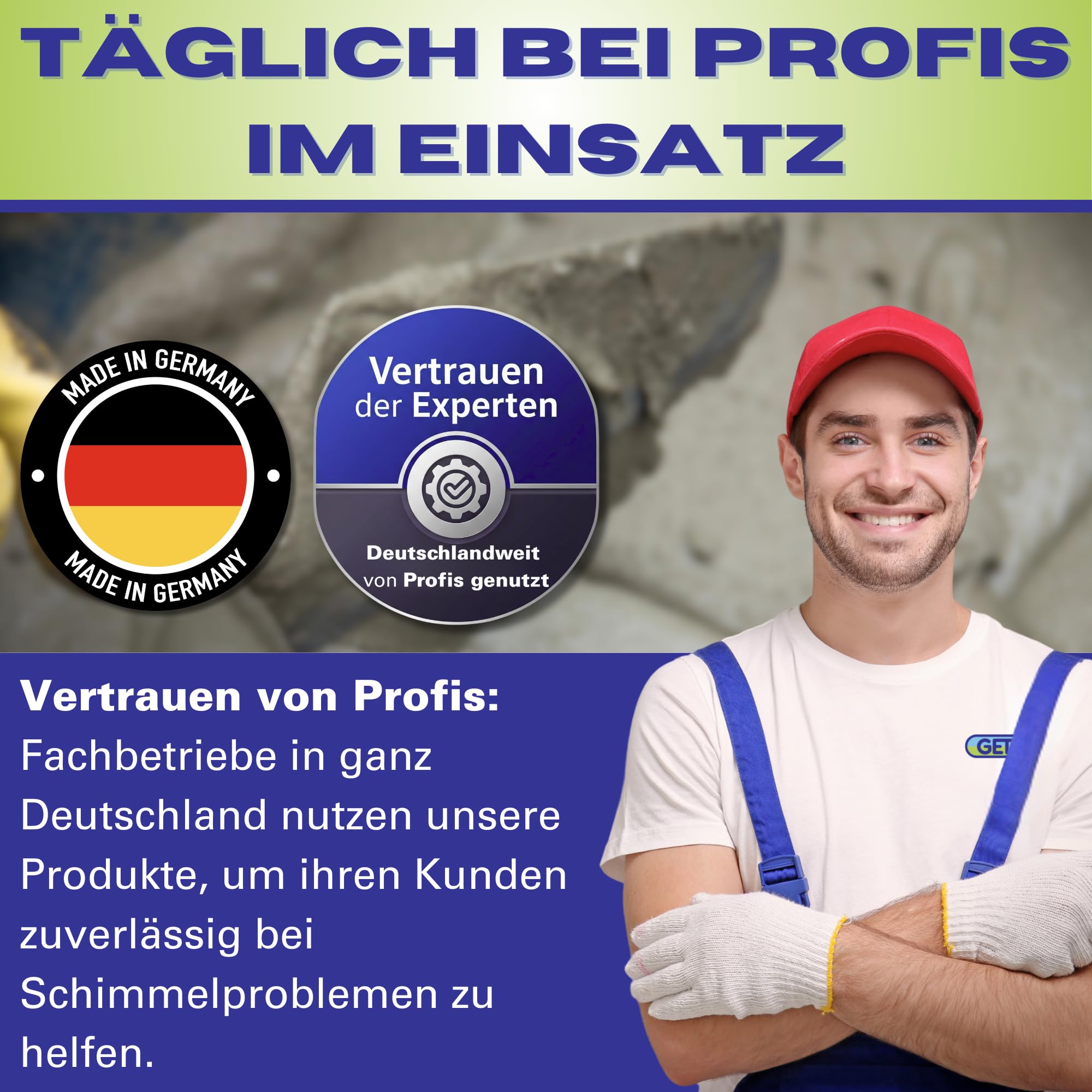Ausgleichsmörtel - Egalisierung von Flächen - für Balkone, Wände innen und außen - auf zement-Basis, rissfrei, wasserfest, frostbeständig - 25 kg