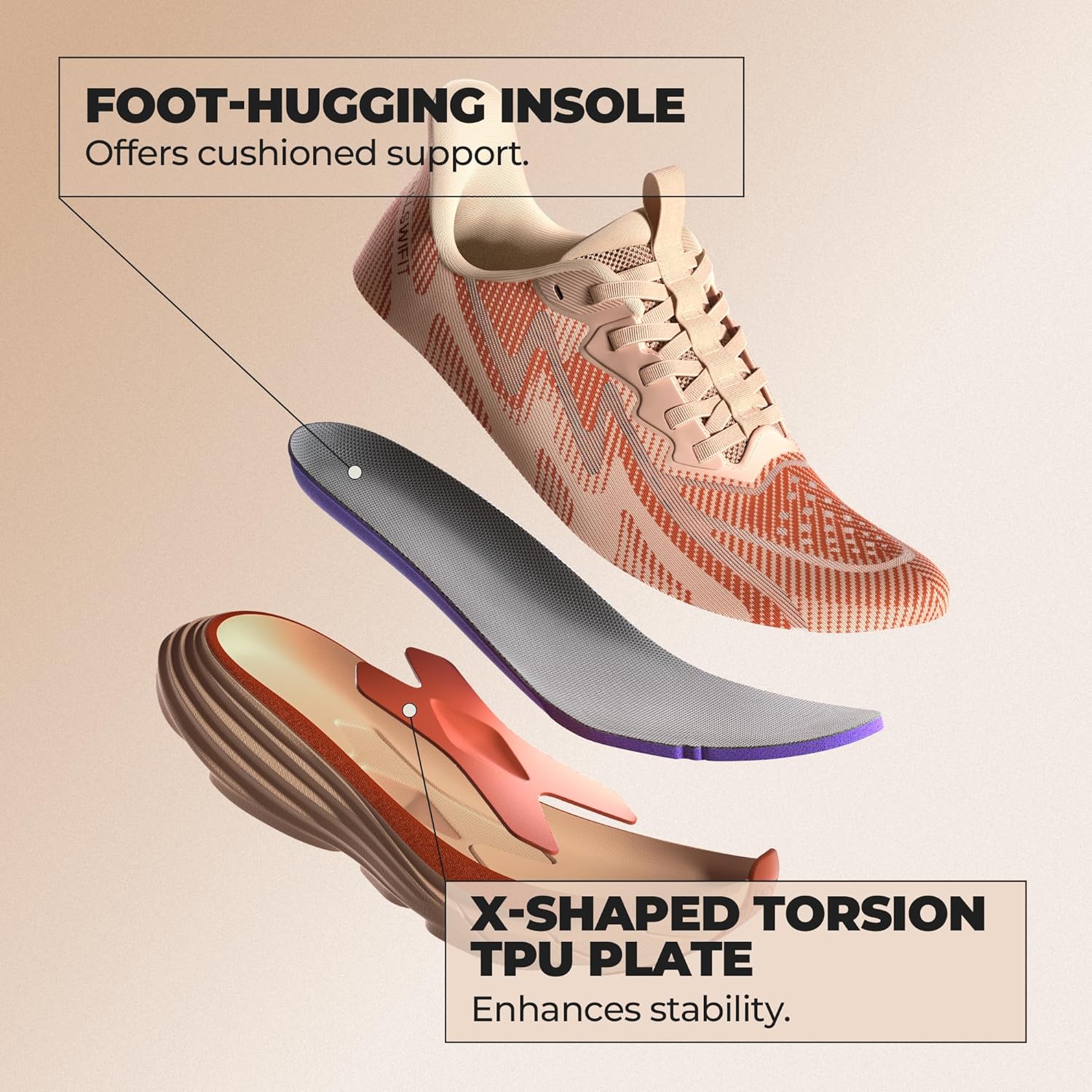 Women's Slip On Walking Shoes Hands-Free Cushion Running Tennis ActiveSolid Non-Slip Comfortable Workout Gym Athletic Fashion Sneakers - Image 6