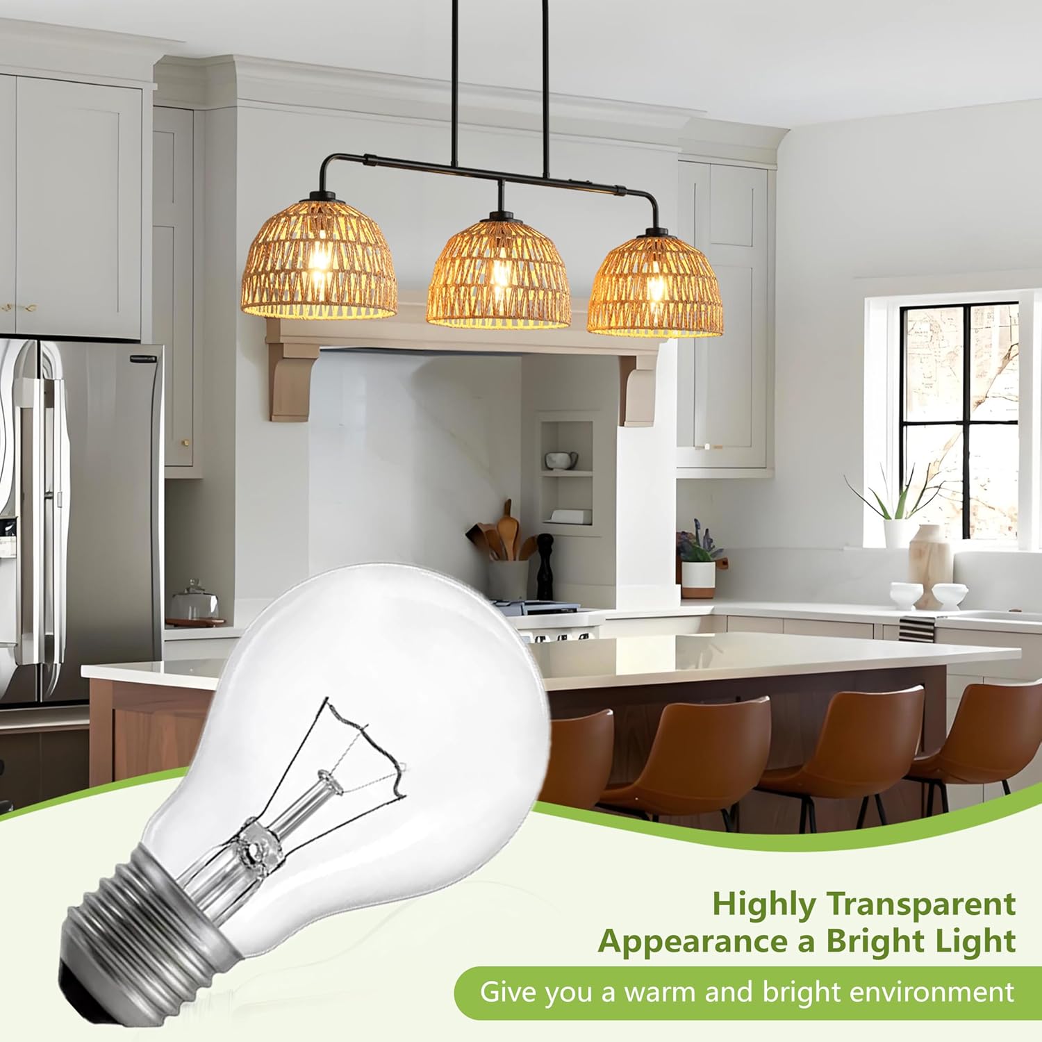 75W Incandescent Light Bulbs,A21 Bulb Dimmable Medium E26 Base Light Bulbs,A19 Incandescent Light Bulb (6)