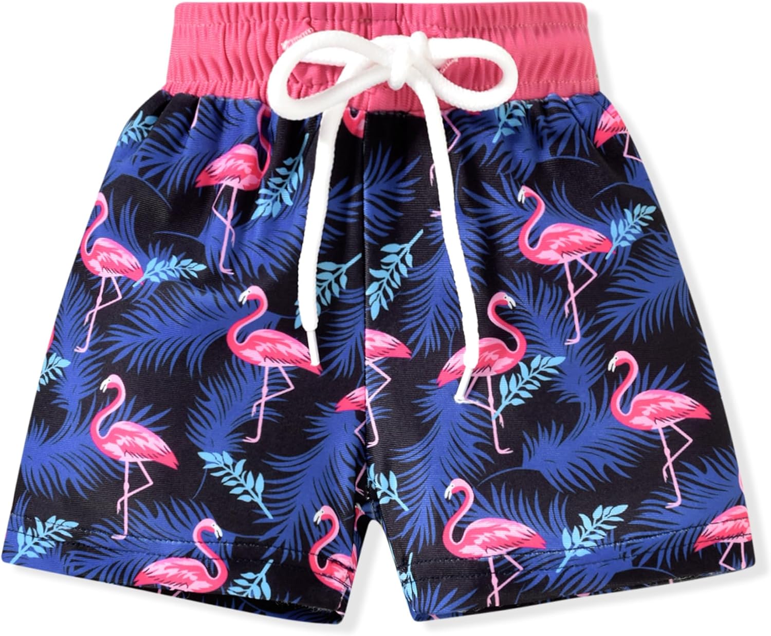 HIHA Toddler Baby Boy Swim Trunks Cartoon Pattern Hawaiian Beach Shorts Board Shorts Swimwear
