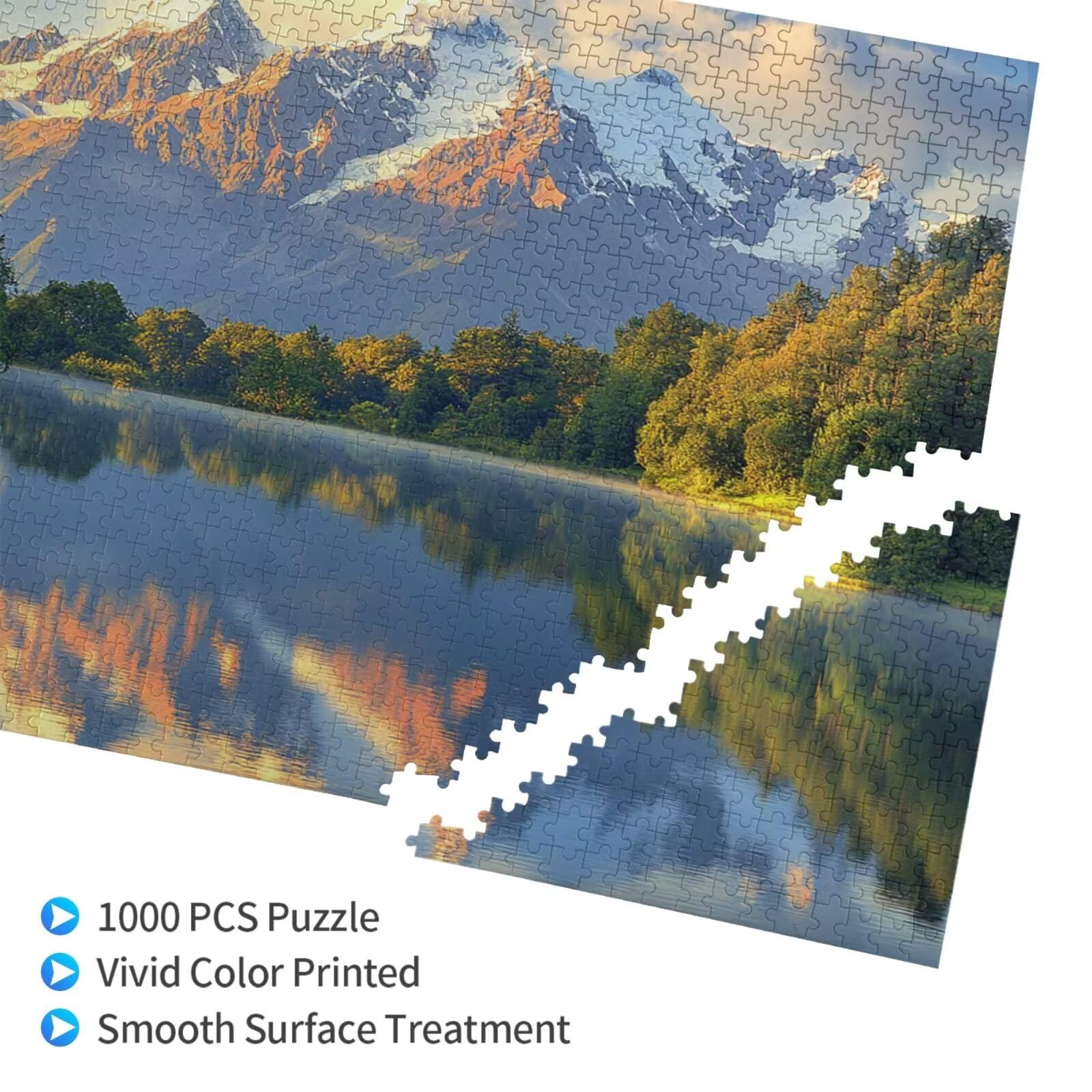 Puzzle 2000 sztuk duże krajobrazy jezioro puzzle dla dorosłych z pudełkiem do pakowania i obrazami referencyjnymi, zabawnymi grami dla całej rodziny, jako prezent dla przyjaciół i kochanków 2T-719