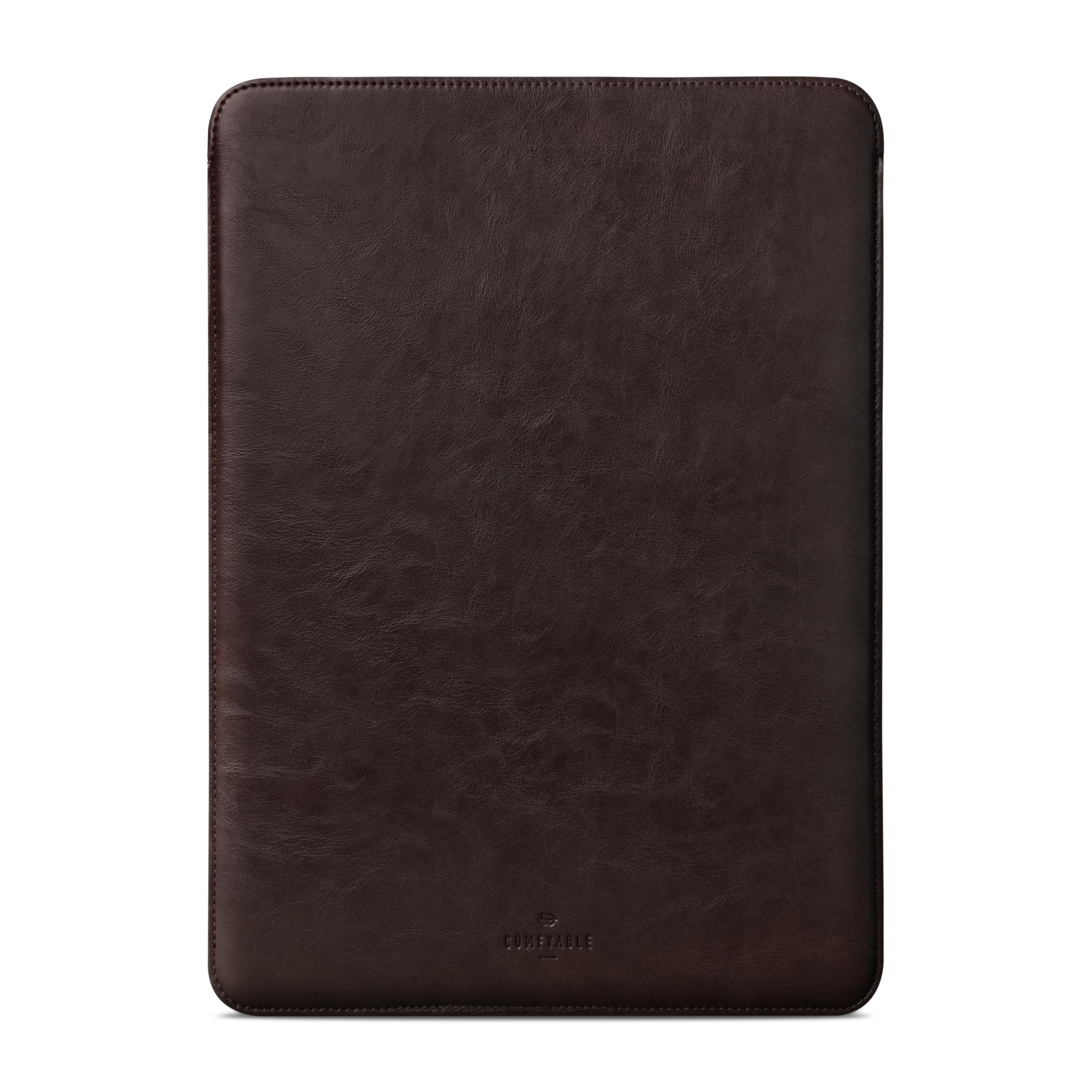Comfyable Laptop Sleeve 15 Inch Precisely Compatible with MacBook Air 15" M5 M4 M3 M2 2026, Faux Leather Cover Case, Dark Brown