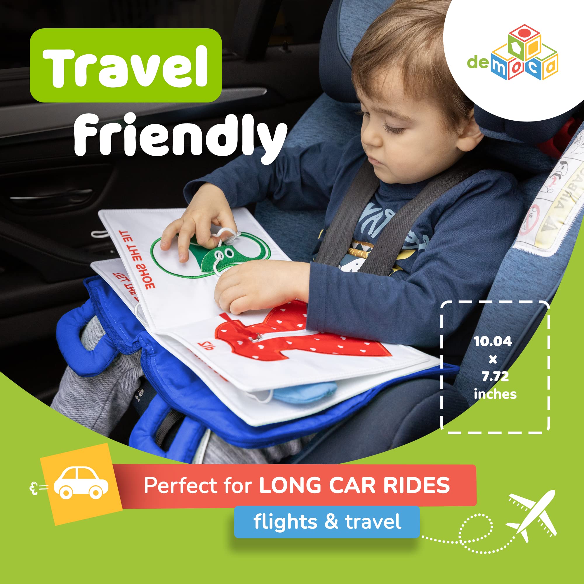 Toddler Travel Toys for Airplane and Car Rides, Busy Book for Toddlers 1-3 — Amazon image 8