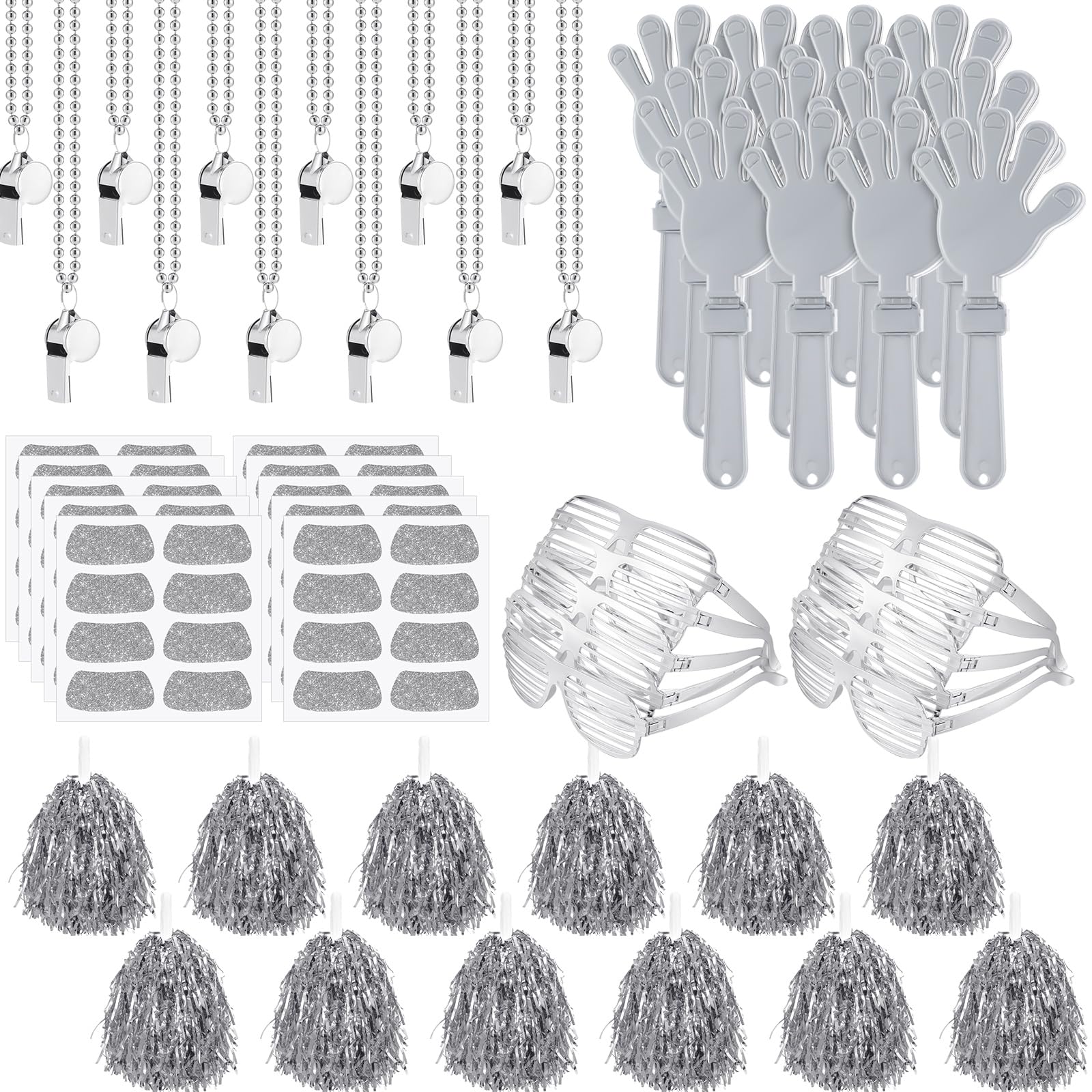Realspring 148 Pcs Spirit Week Accessories School Team Spirit Items