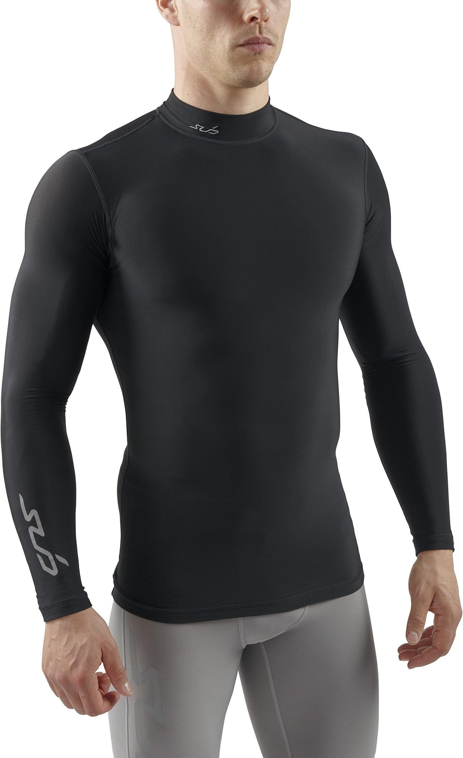 Sub Sports Mens Winter Warm Vest Mock Turtle Neck Long Sleeve Thermal Base Layer
