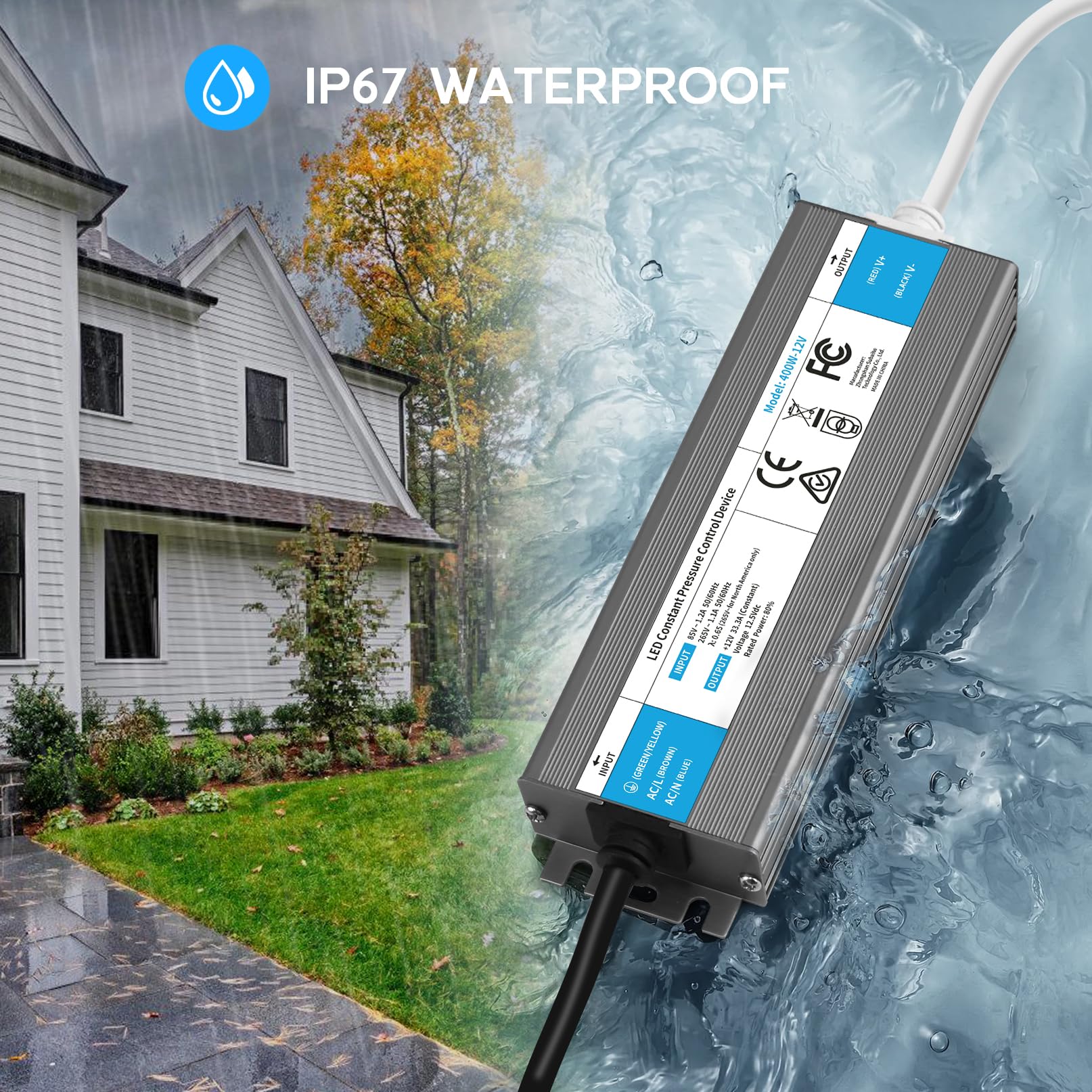 Waterproof LED Driver 12V Power Supply - 100W -2