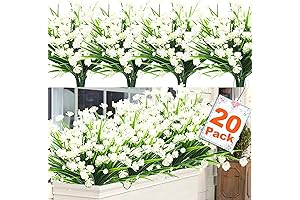 Artificial White Narcissus Flowers for Enduring Outdoor Decor