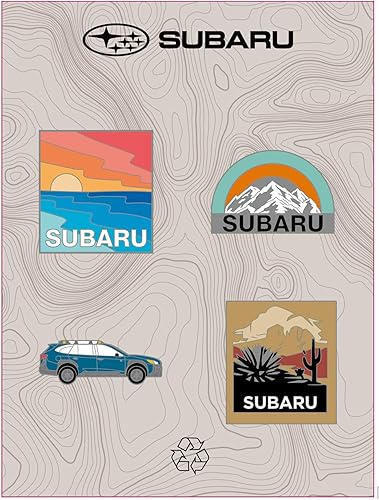 Miniatura 1 de Subaru LogoRoad Trip Pin Set Ascent Forester Wrx Sti Legacy Outback Impreza Crosstrek Brz Solterra Azul