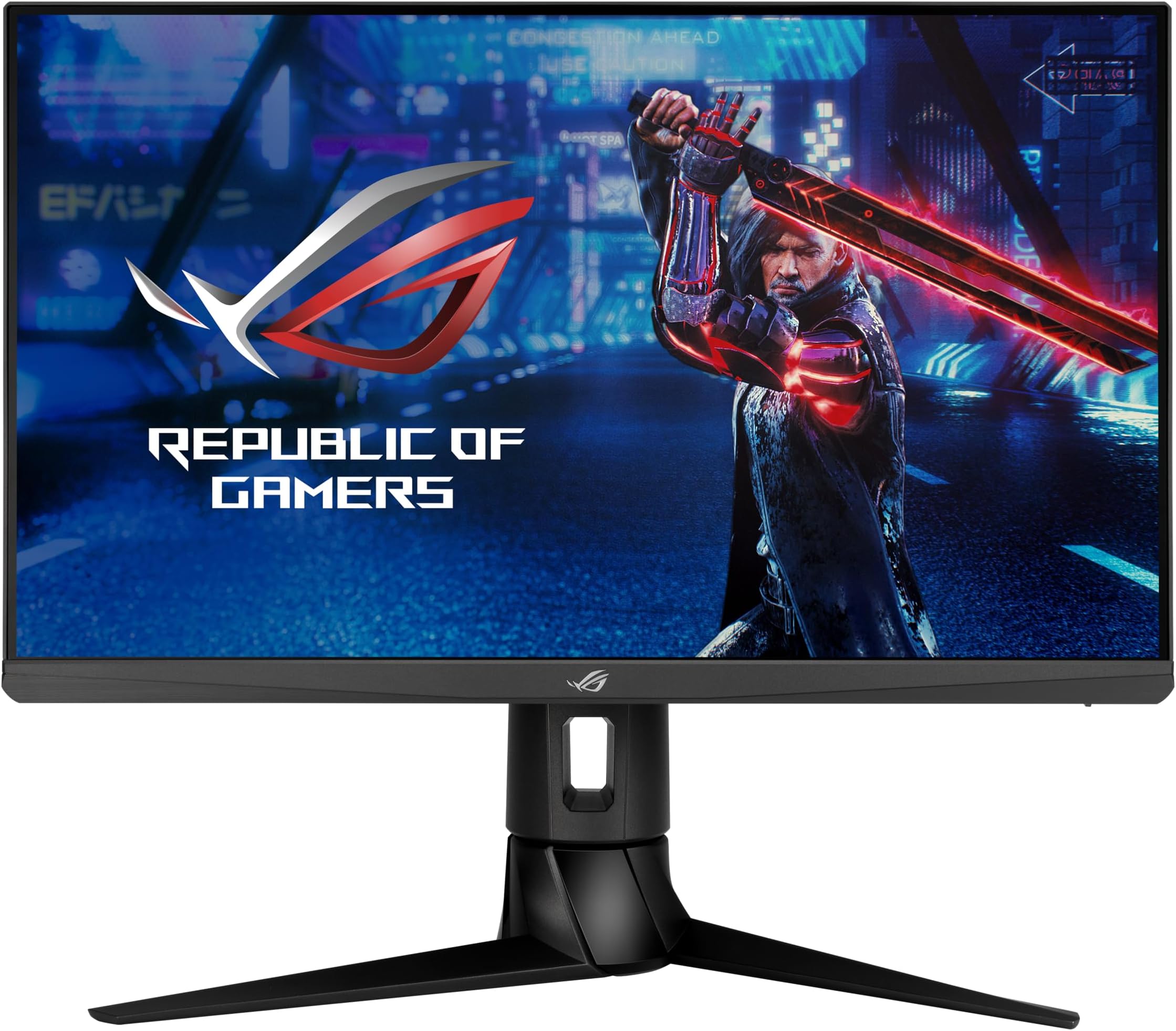 ASUSROG Strix 23.8” 1080P HDR Gaming Monitor (XG249CM) - Full HD, IPS, 270Hz, 1ms, Extreme Low Motion Blur Sync, FreeSync Premium, 105% sRGB, Eye Care, USB-C, DisplayPort, HDMI, Height Adjustable