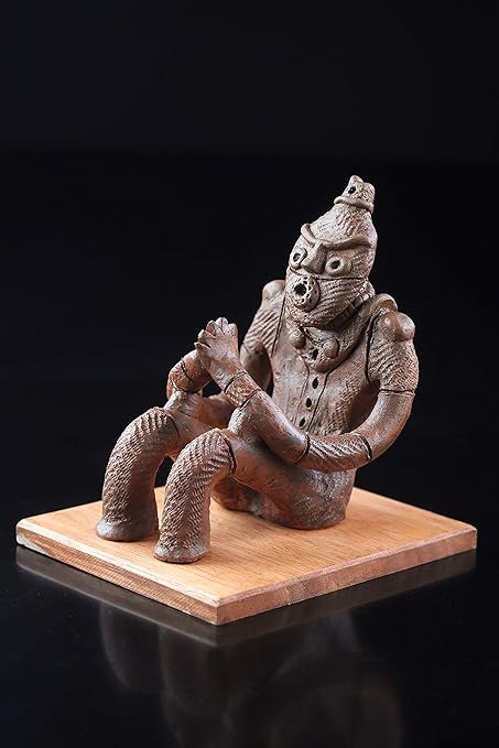 Amazon 送料無料 縄文時代 土偶人気の合掌土偶レプリカ 小池ろうそく店 置物 オブジェ