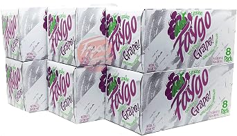 Diet Faygo Grape! flavored soda pop. 8-pack 12-fl. oz. cans in box (1)