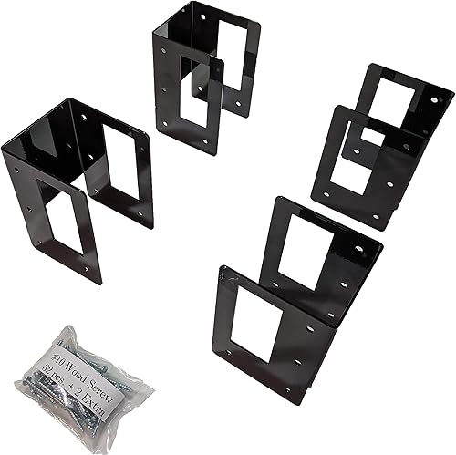 Miniatura 4 de c2M - Kit de soporte de almacenamiento de troncos de leña para exteriores ajustable de ancho y profundidad, resistente y montaje rápido, fabricado