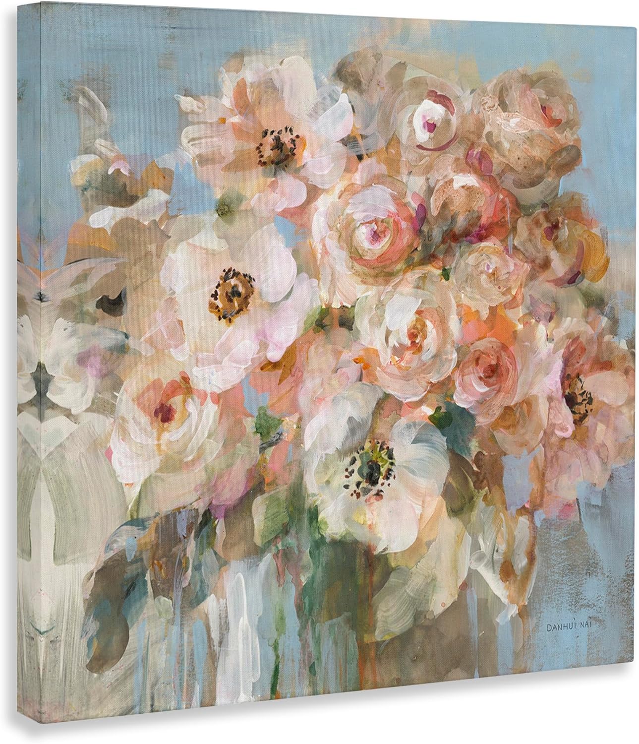 Stupell Industries Blushing Bouquet Pink White Floral Canvas Wall Art, Design by Danhui Nai