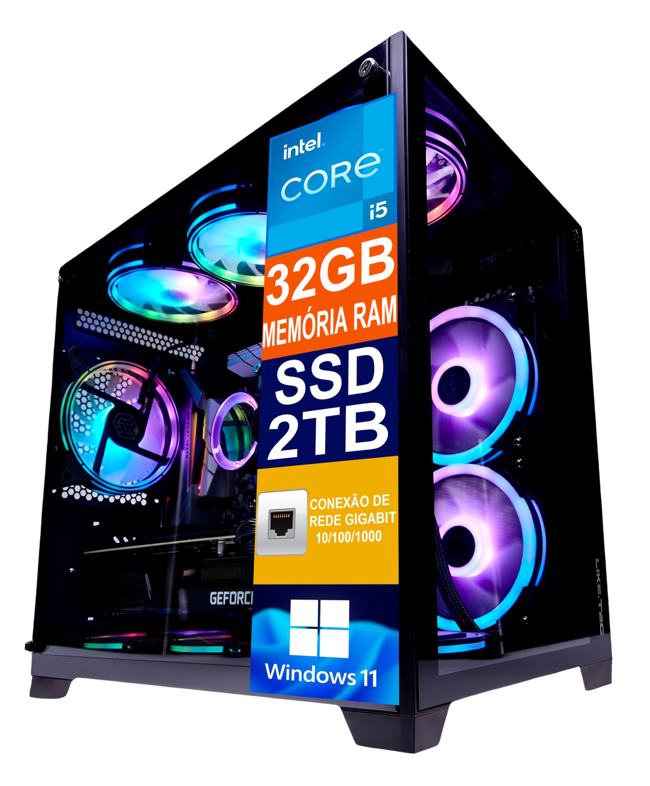 Pc Gamer Cpu Intel Core I5 14600k / SSD 2TB M.2 NVMe / 32GB