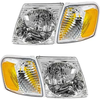 Amazon Com Ford Explorer Sport Trac Sport Pair Headlight 01 04 New Automotive