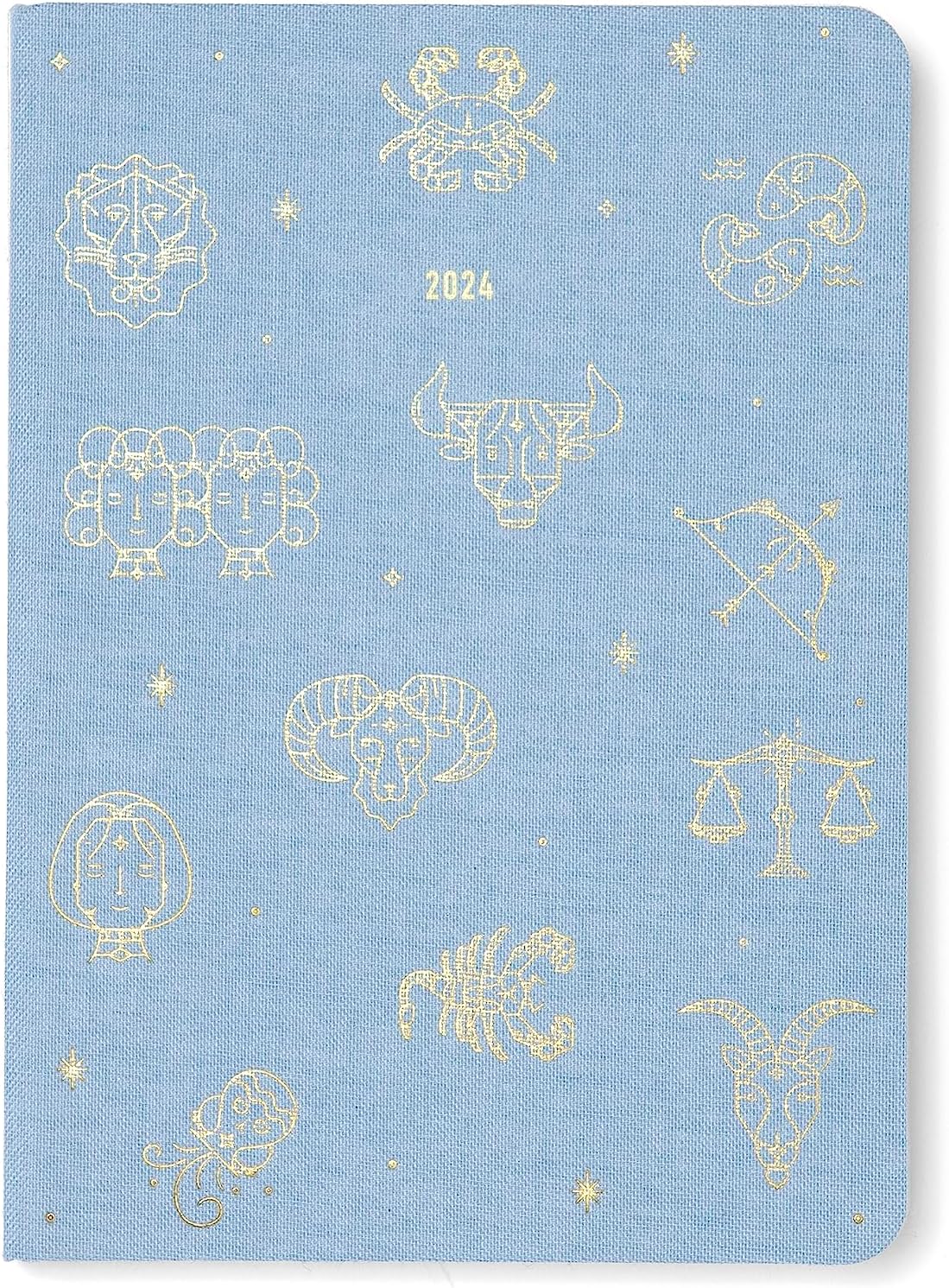 Letts Zodiac A6 week to view 2024 diary - sky