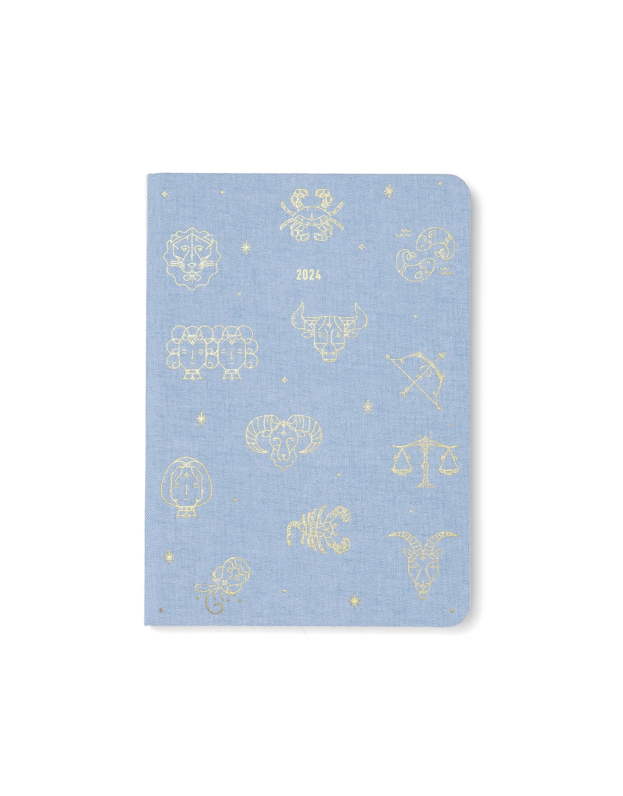 Letts Zodiac A6 week to view 2024 diary - sky
