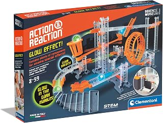 Clementoni 61353, Action&Reaction Glow Effect Building toy for Children, Ages 8 Plus