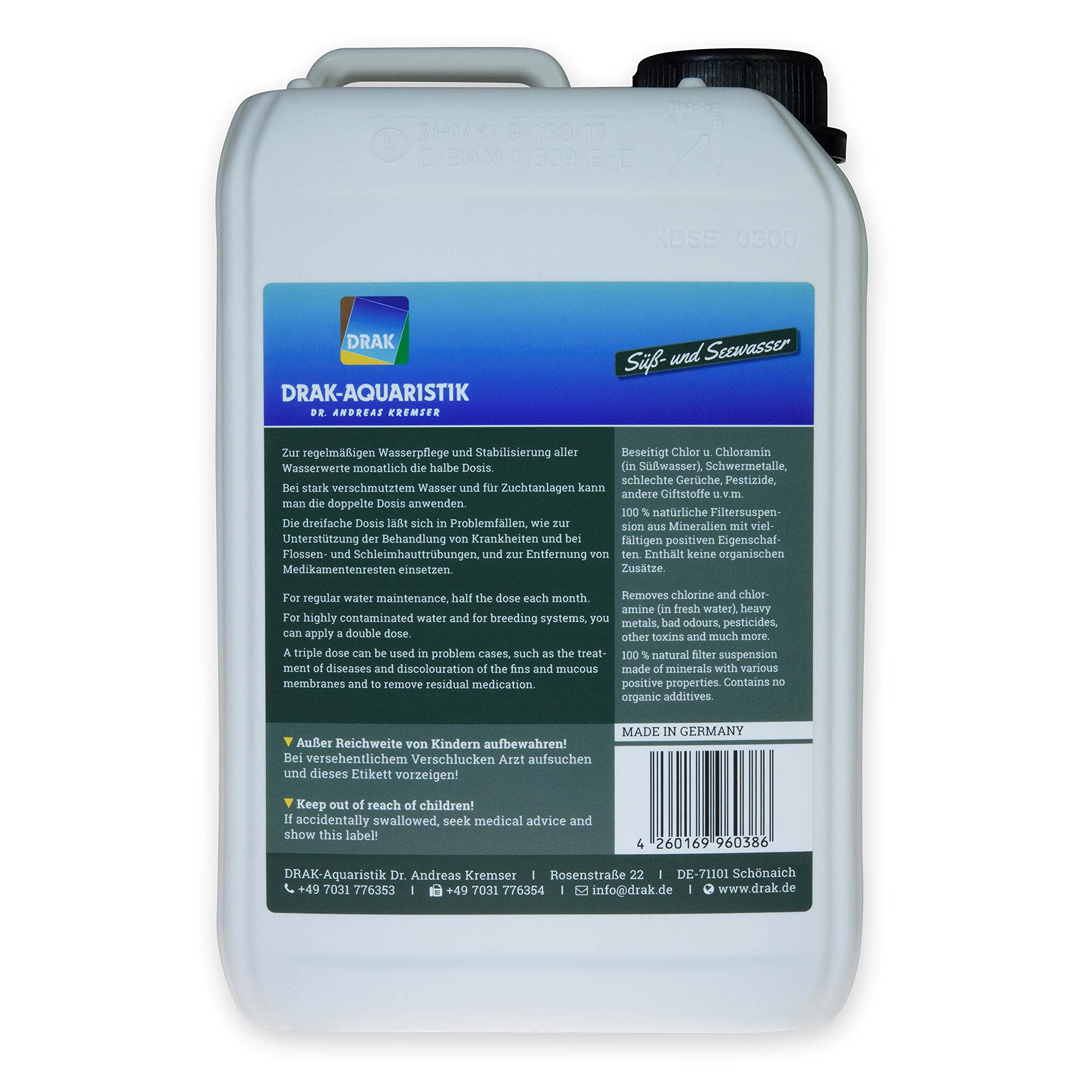 Aquadrakon EL Wasseraufbereiter 3,0 l Kanister