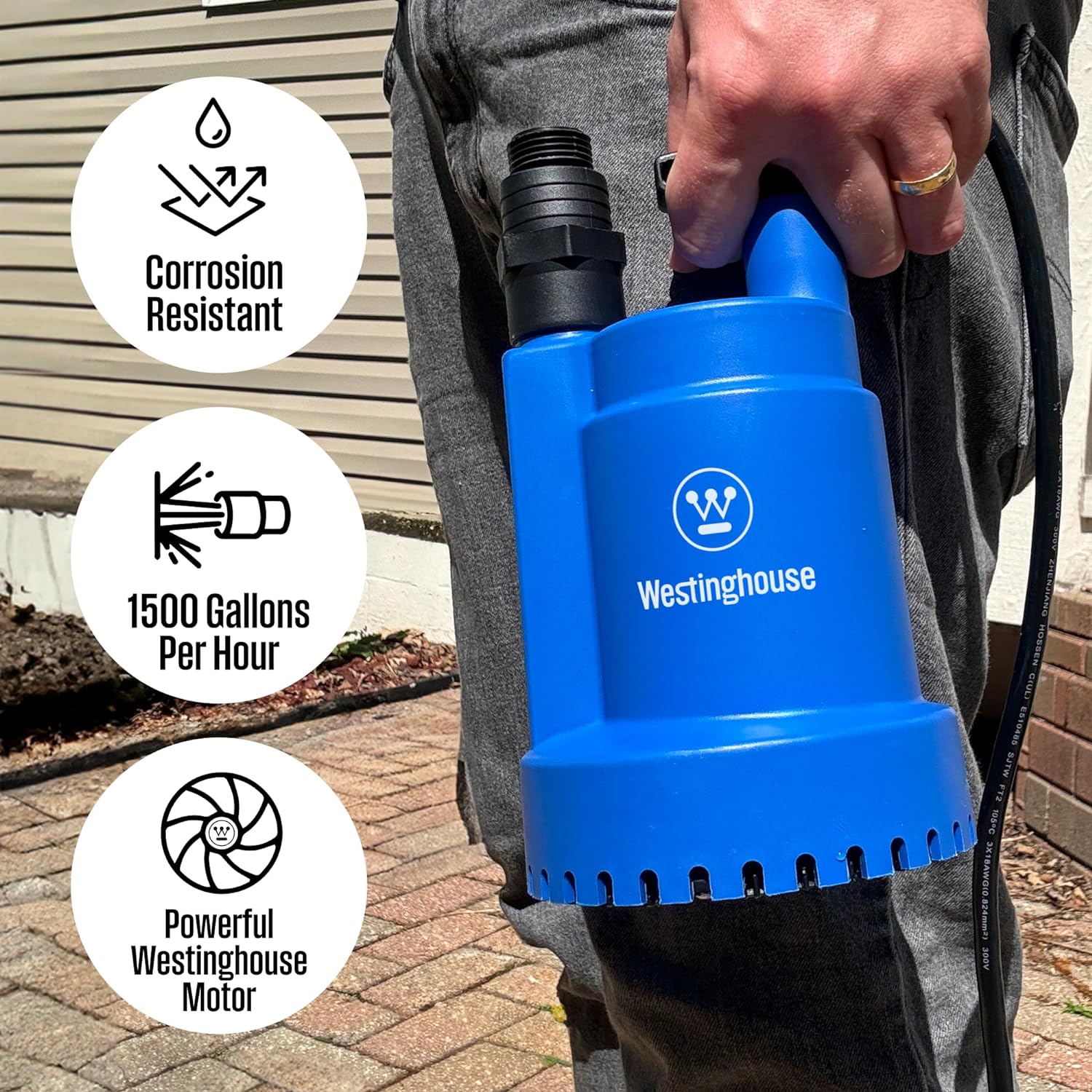 Westinghouse Sump Pump with Key Features