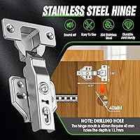 Vista 5 de Rieles para Puertas de Bolsillo, Riel para Puerta de Bolsillo de Gabinete, Bisagra para Puerta de Bolsillo, Herrajes para Riel de Puerta Pivotante