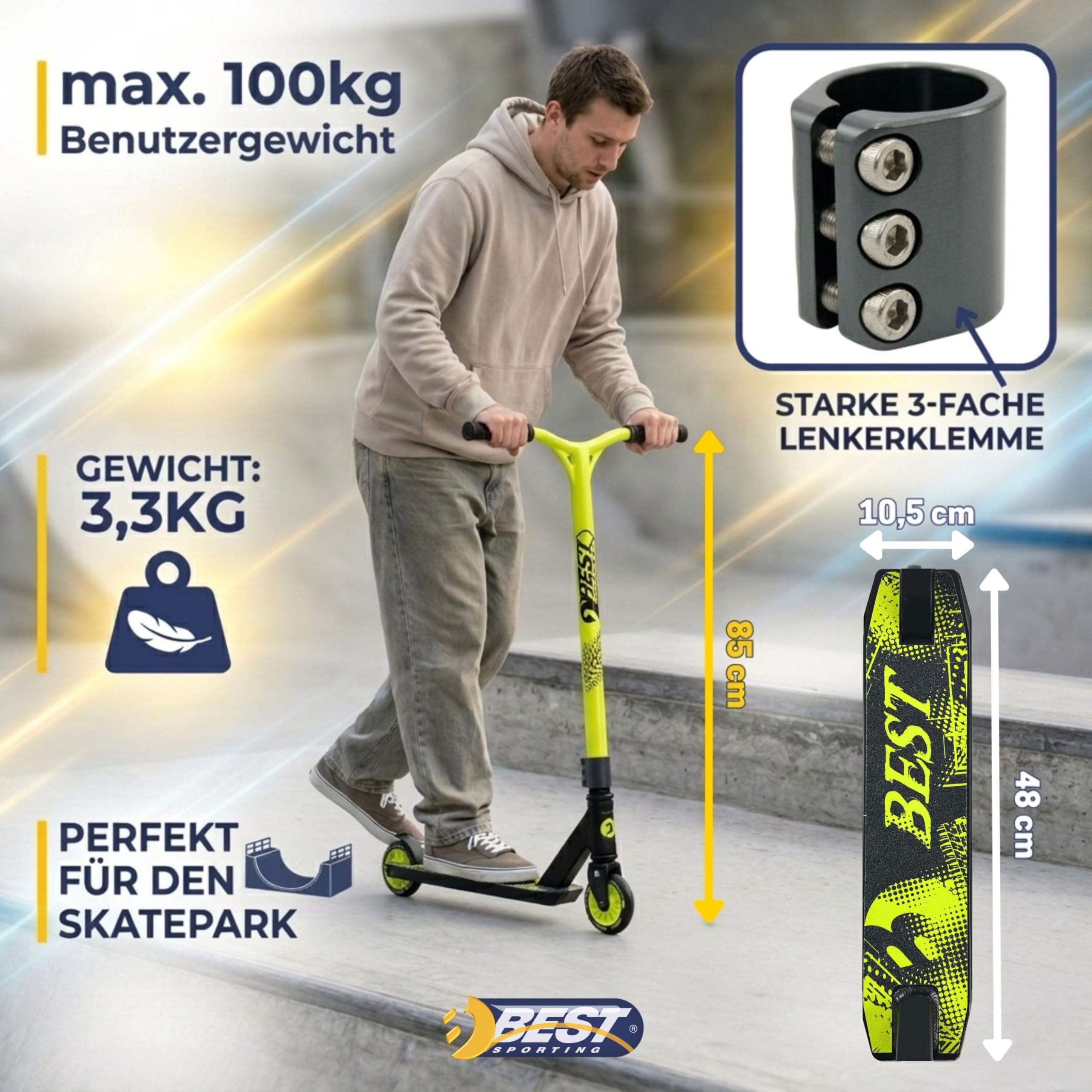 Best Sporting Trottinette 100, Freestyle Trottinette