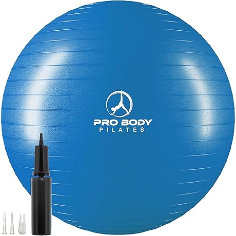 ProBody Pilates Ball Exercise Ball, Stability Ball Chair 55cm