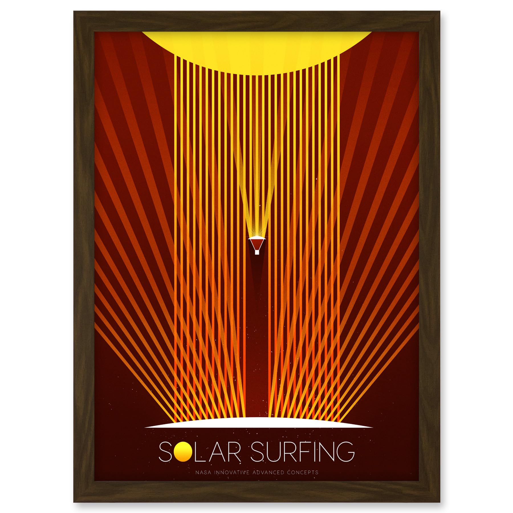 Artery8 NASA Solar Surfing Innovative Advanced Concepts Living Room Artwork Framed A3 Wall Art Print