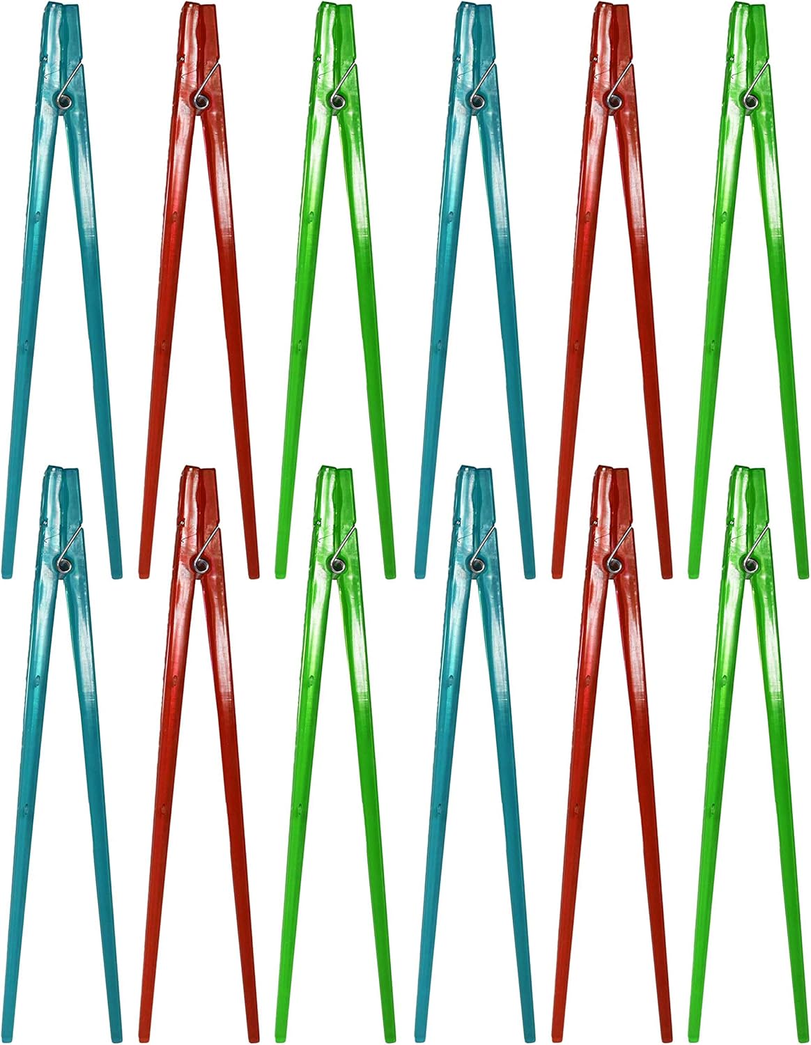 Set of 12 Assorted Clothespin Chopsticks! 9" Inches Long