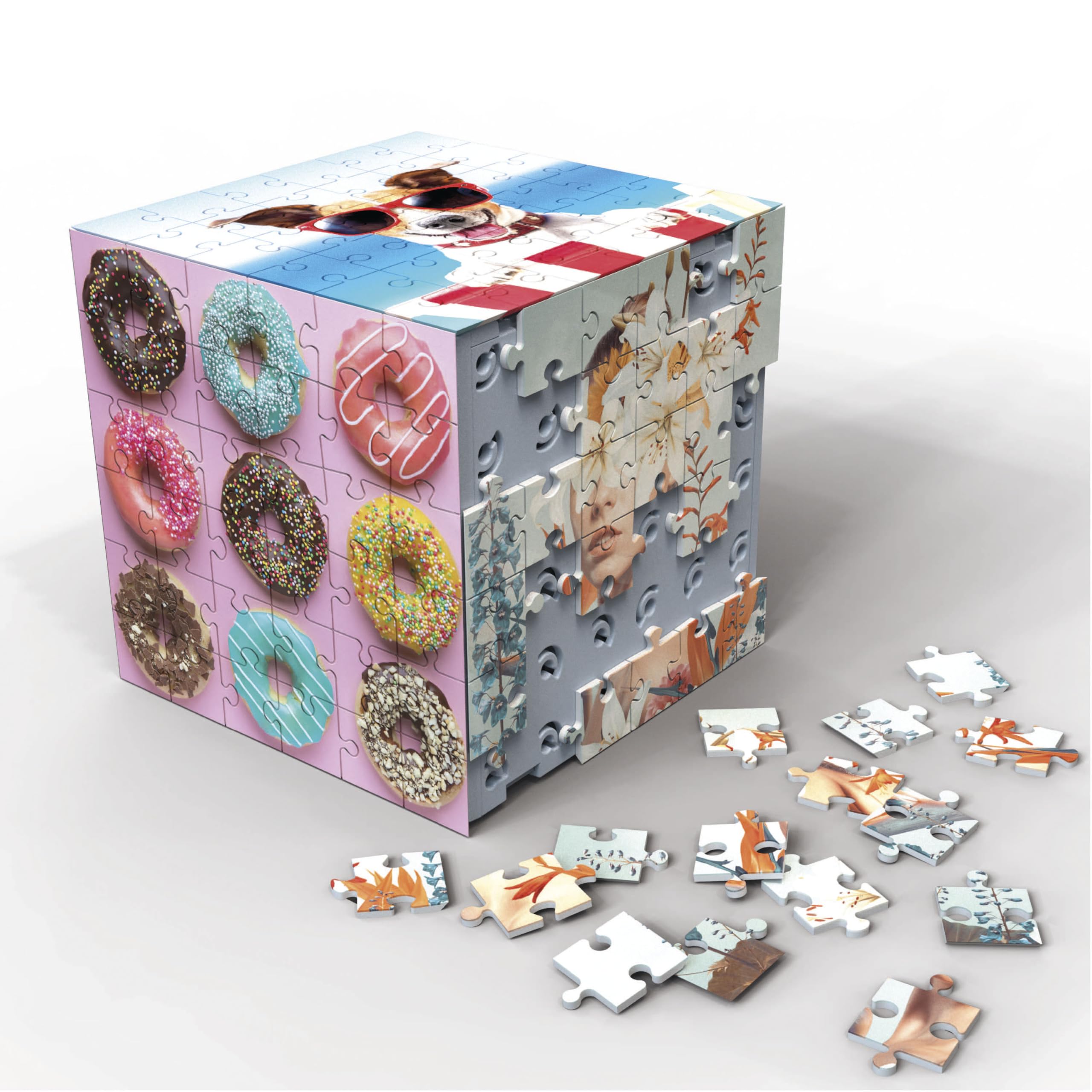 Educa - Puzzle 3D Cube Animals. Od 6 lat (20125)