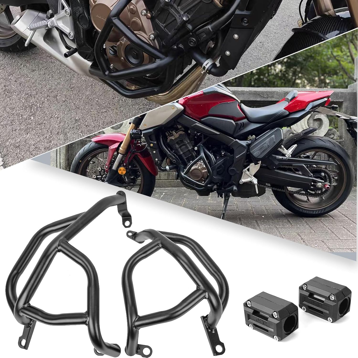 Motorcycle Engine Crash Bar Engine Frame Guard Bumper Highway Bars Falling Protector fit for HO&N&DA CB650R CB 650R CB 650 R Accessories 2019-2023