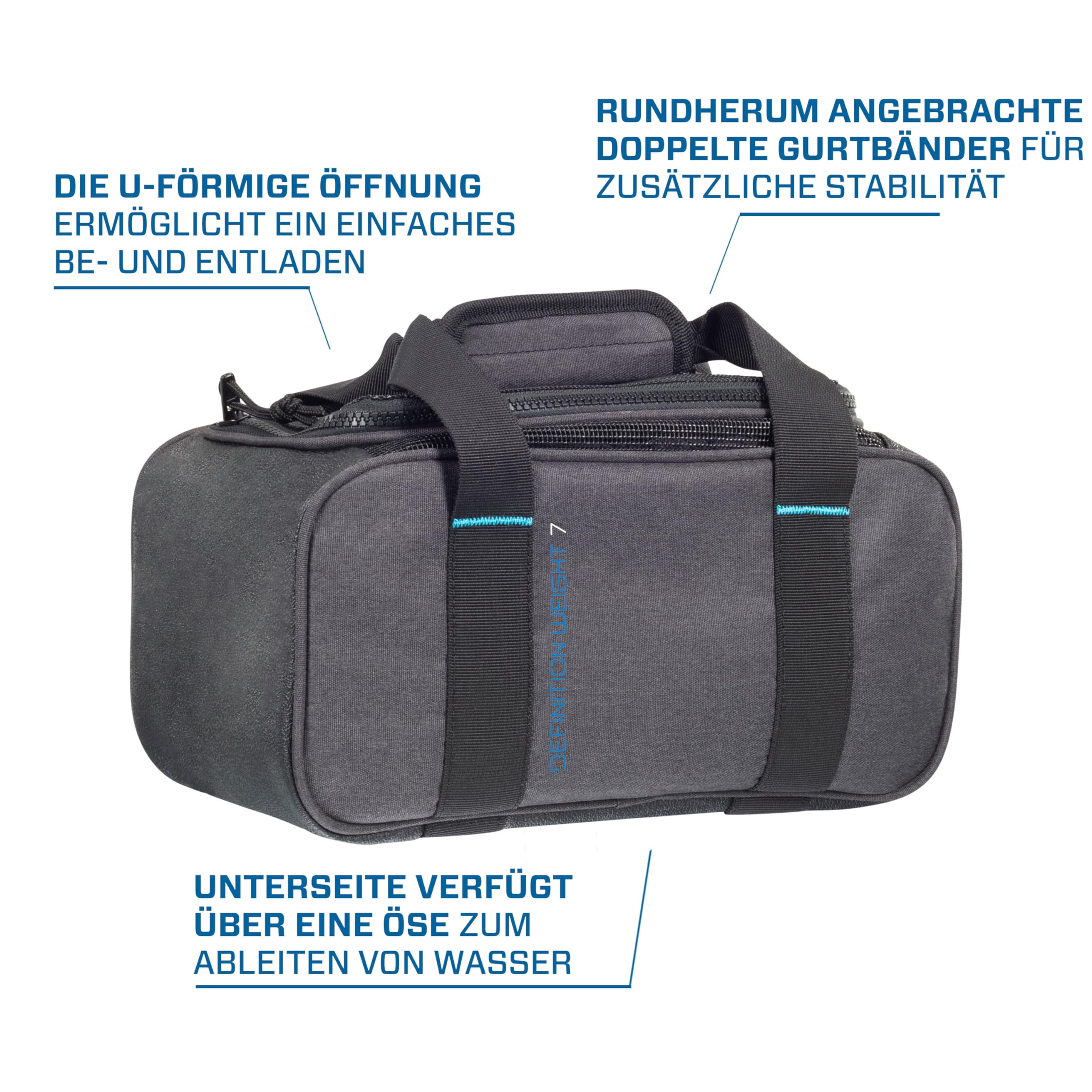 Scubapro Definition Ballast Weight 7 Tauchtasche mit doppelten Gurtbändern, hochwertiges recyceltes zweifarbiges graues Gewebe, None or Other, Grau