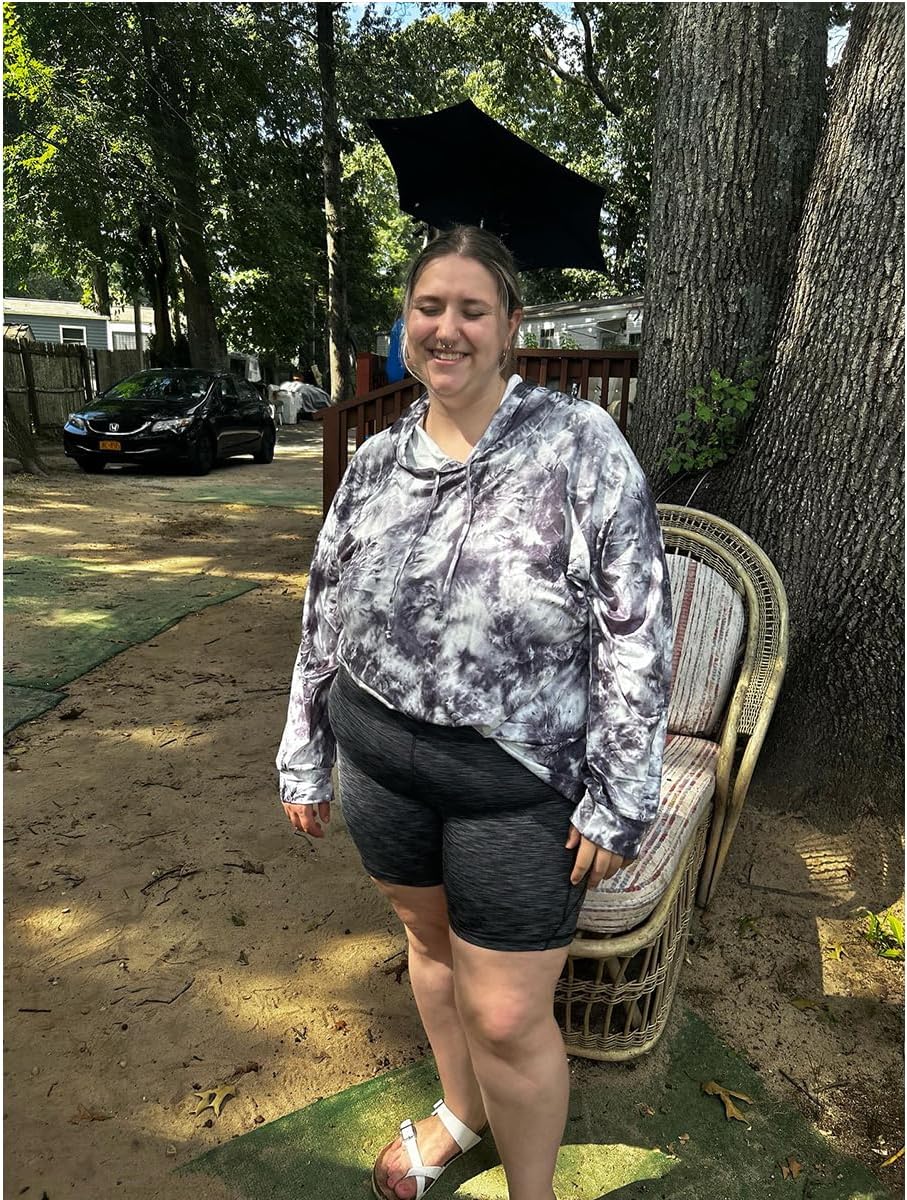 RITERA Women's Plus Size Hoodies Tie Dye Hoodie Long Sleeve Sweatshirts Drawstring Pullover Casual Sweater top L-5XL - Image 2