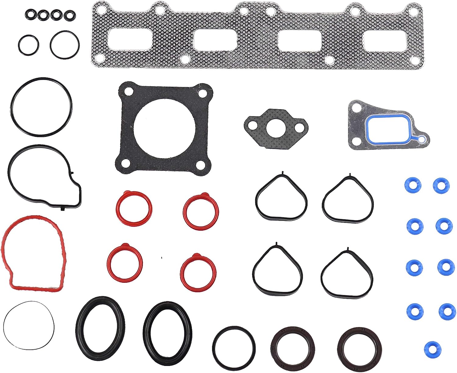 DNJ HGS170 MLS Cylinder Head Gasket Set for 2005-2008 Chrysler Dodge PT Cruiser Sebring Stratus 2.4L L4 16V DOHC 2429cc