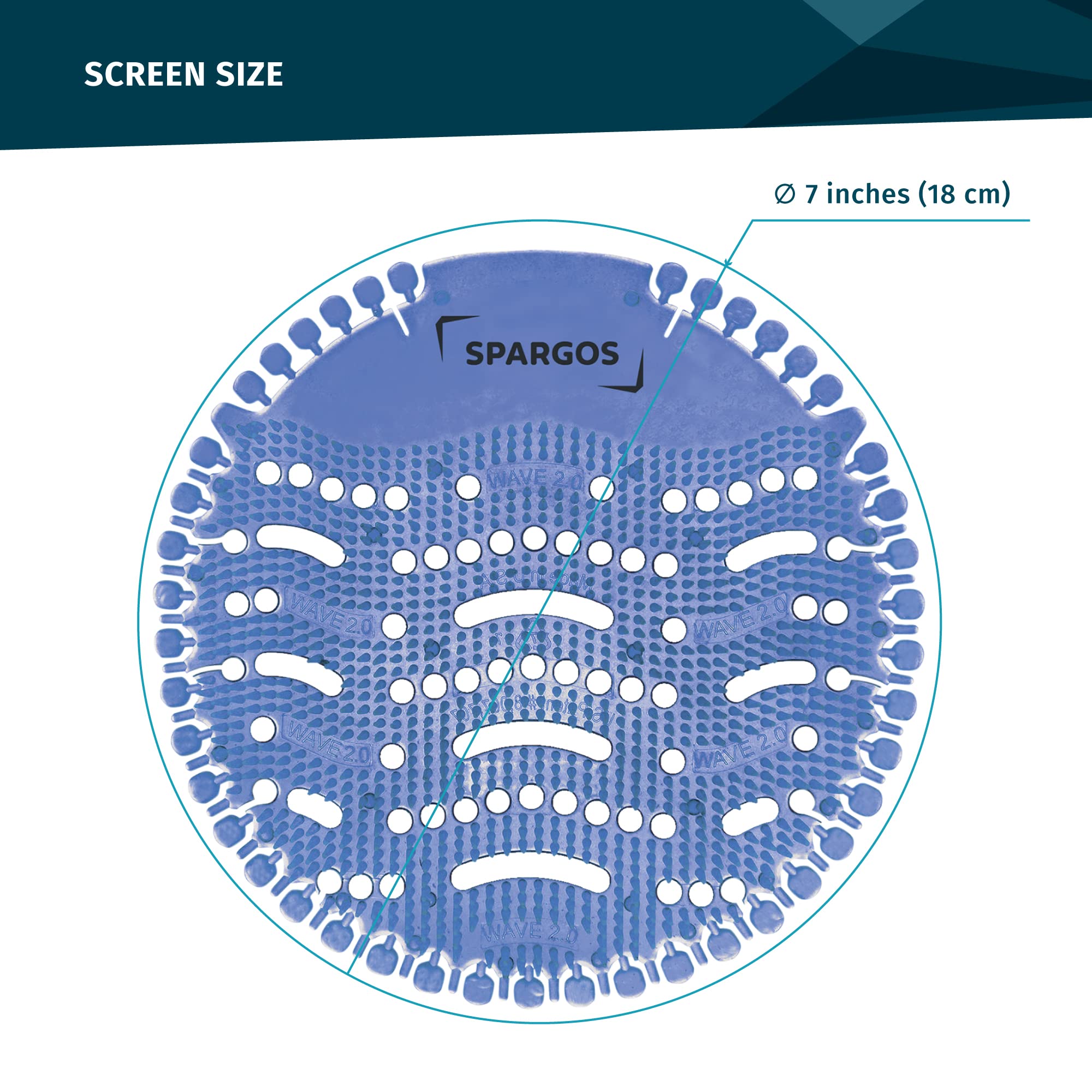 (12 Pack) Spargos Urinal Screen Deodorizer Urinal Mats, AntiSplash