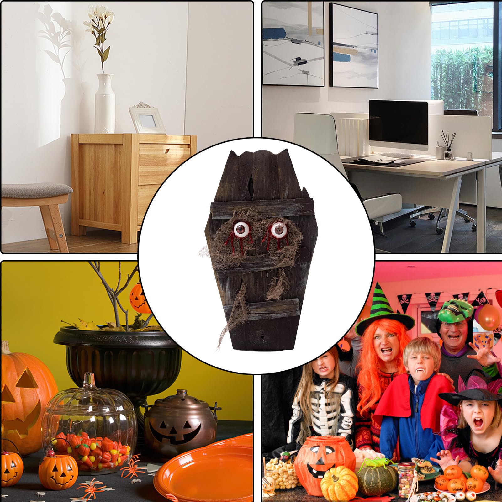 Dekoracje Na Halloween Trumna Halloweenowa Chodząca Trumna Z Czujnikiem Do | Akcesoria Na Przyjęcie Na Podwórko Do Ogrodu Sypialni Szkoły Salonu Baru Drzwi Wejściowych Ścieżki