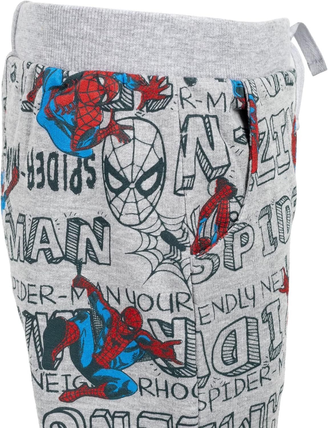 Marvel Spider-Man French Terry Sweatshirt and Jogger Pants Set Toddler to Big Kid - Image 6