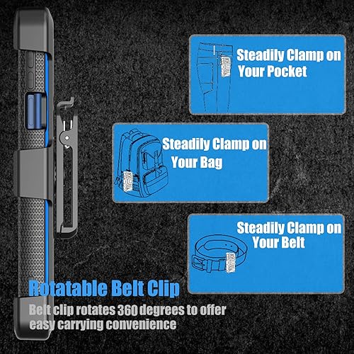 Miniatura 4 de Tekcoo Para Motorola Edge Plus 5G UW 2022 Moto Edge+ 30 Pro X30 XT2201 Funda Clip Tshell Absorción de golpes Pantalla integrada Cinturón de