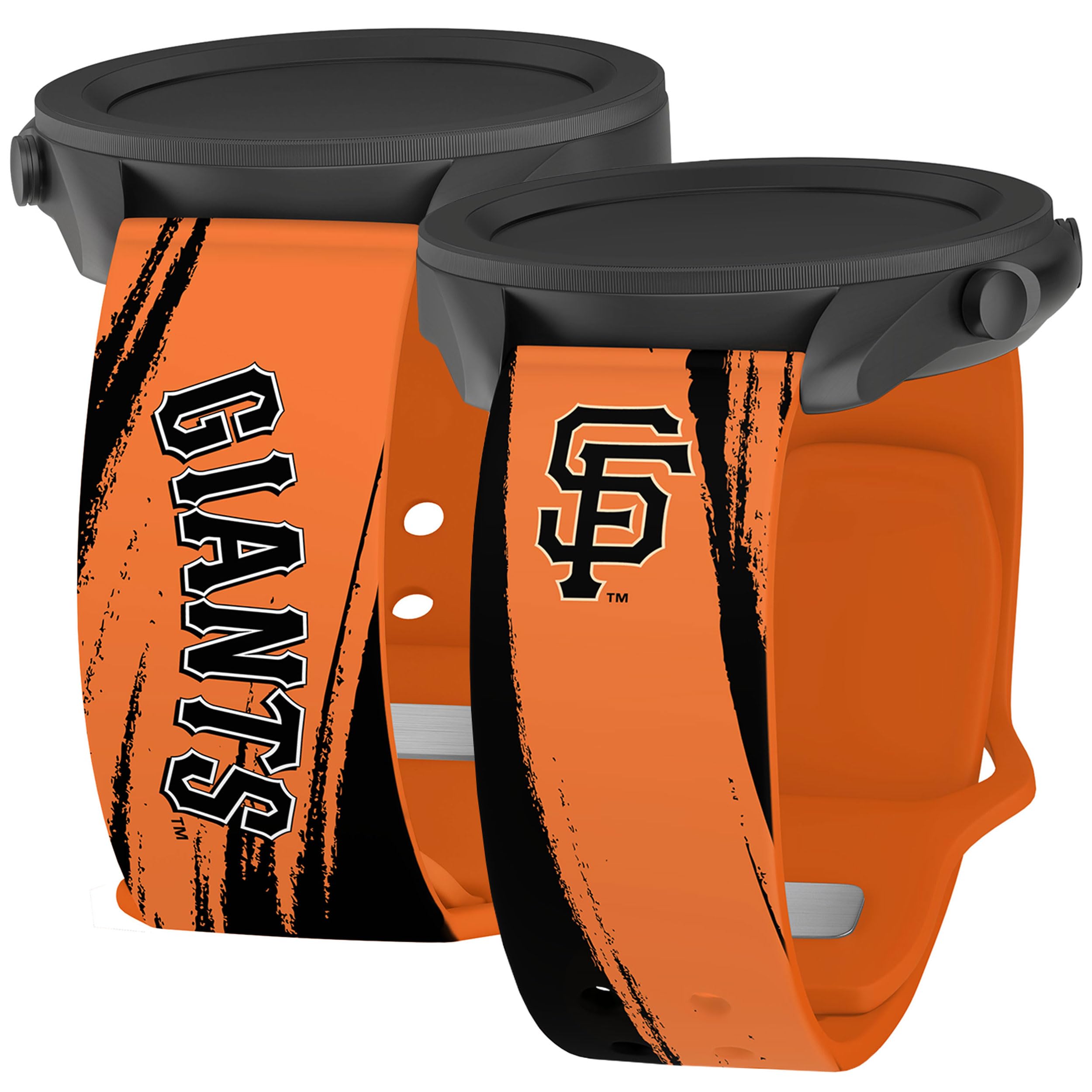 Game Time San Francisco Giants Paint Stripe HD Watch Band Compatible with Samsung Galaxy Watch (20mm Long)