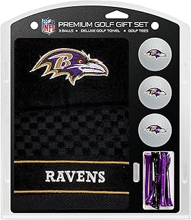 Team Golf NFL Baltimore Ravens Gift Set: Embroidered Golf Towel, 3 Golf Balls, and 14 Golf Tees 2...