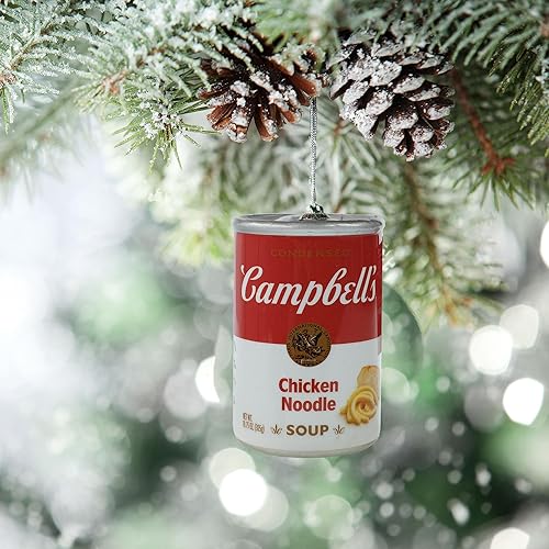 Miniatura 6 de Campbell's Soup - Juego de adornos para árbol de Navidad de 3.5 pulgadas, para interiores y exteriores, paquete de 2 unidades